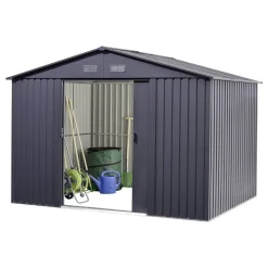 Gerätehaus anthrazit 301 x 238 x 214 cm