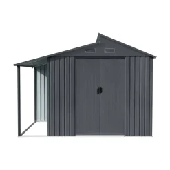 Gerätehaus anthrazit 300 x 173 x 222 cm