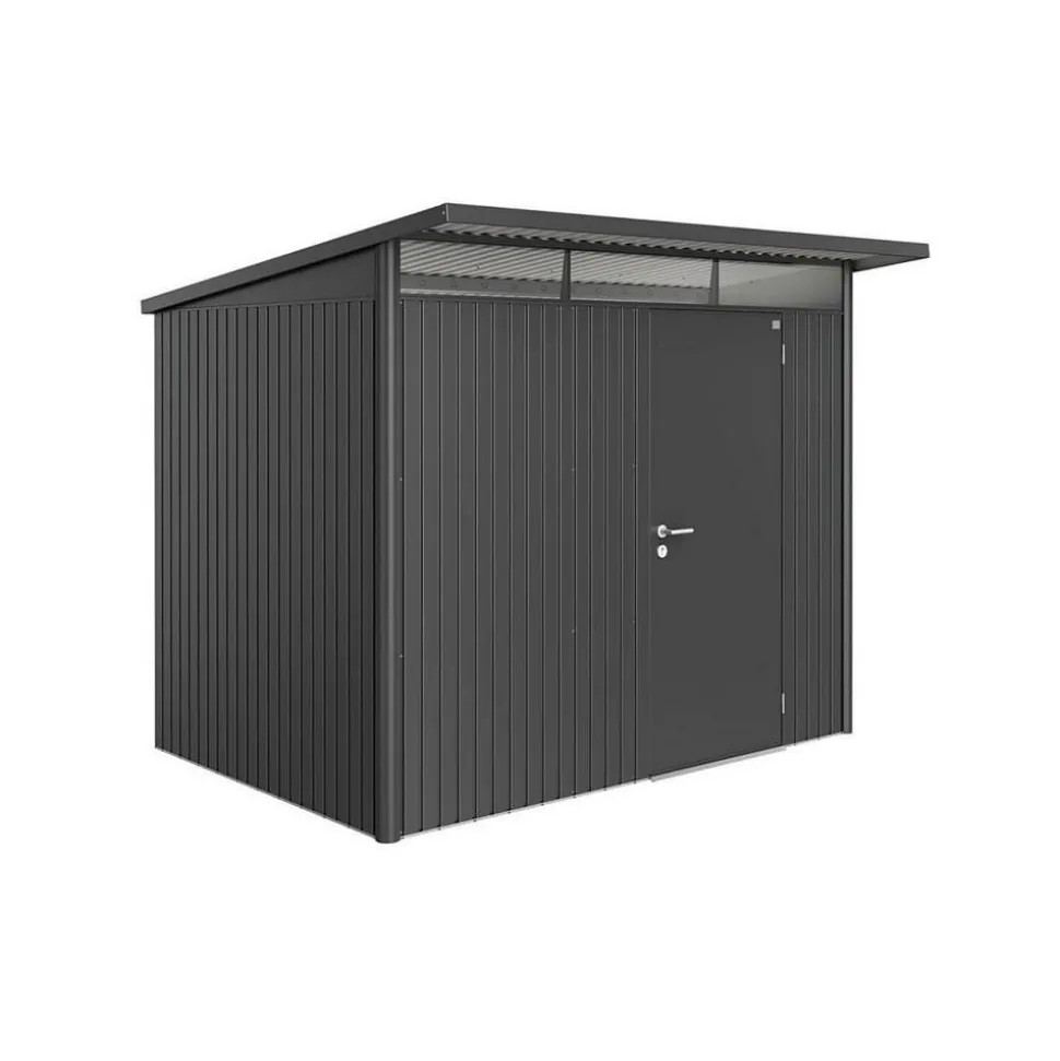 Gerätehaus 'AvantGarde' Gr. A5 dunkelgrau-metallic 260 x 220 cm mit Standardtür