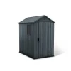 Gerätehaus 'Darwin 6x4' grau/anthrazit 125,8 x 184,5 x 205,1 cm