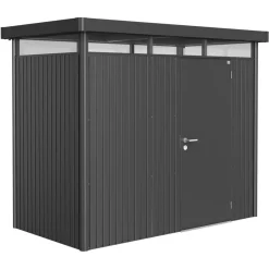 Gerätehaus 'HighLine" H1' dunkelgrau Einzeltür 275 x 155 x 222 cm