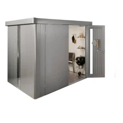 Gerätehaus 'Neo 1D' quarzgrau-metallic 348 x 180 cm mit Doppeltür
