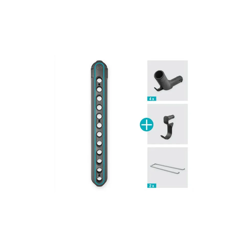 Geräteleiste 'combisystem Flex' dunkelgrau/türkis 49,6 cm