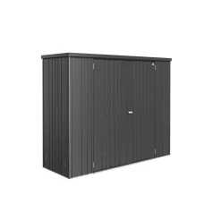 Geräteschrank 3, 227 x 83 cm Dunkelgrau metallic
