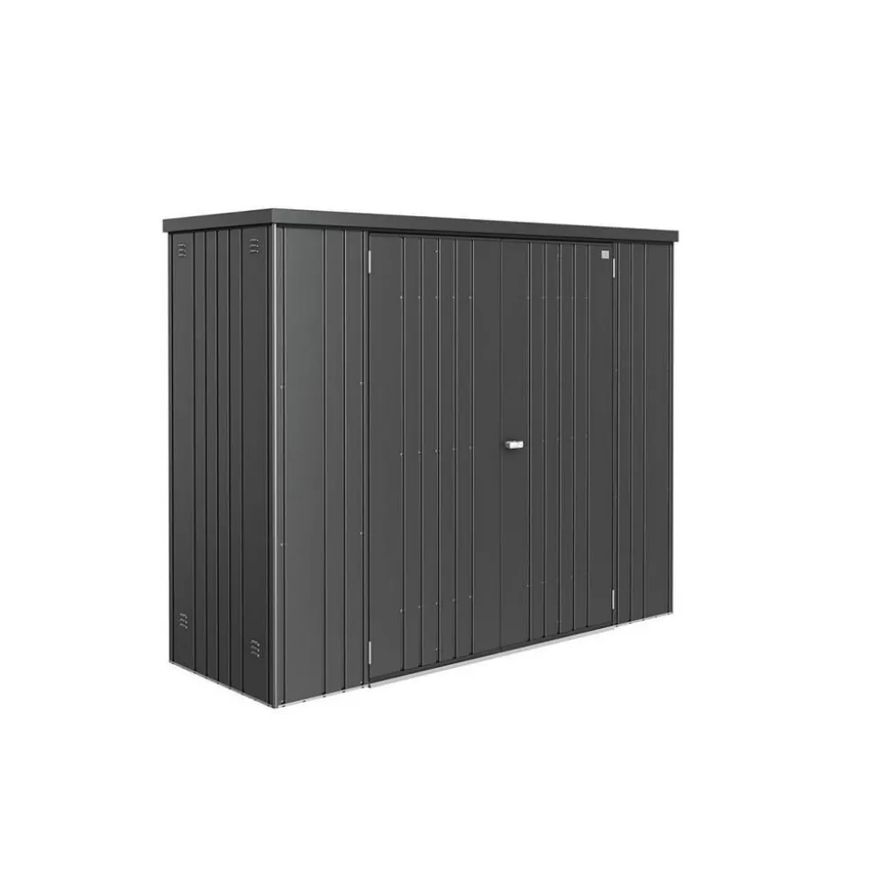 Geräteschrank 3, 227 x 83 cm Dunkelgrau metallic