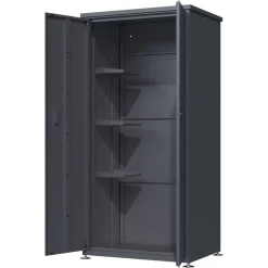 Geräteschrank 'Hanna' Stahl anthrazit 90 x 187 x 65 cm