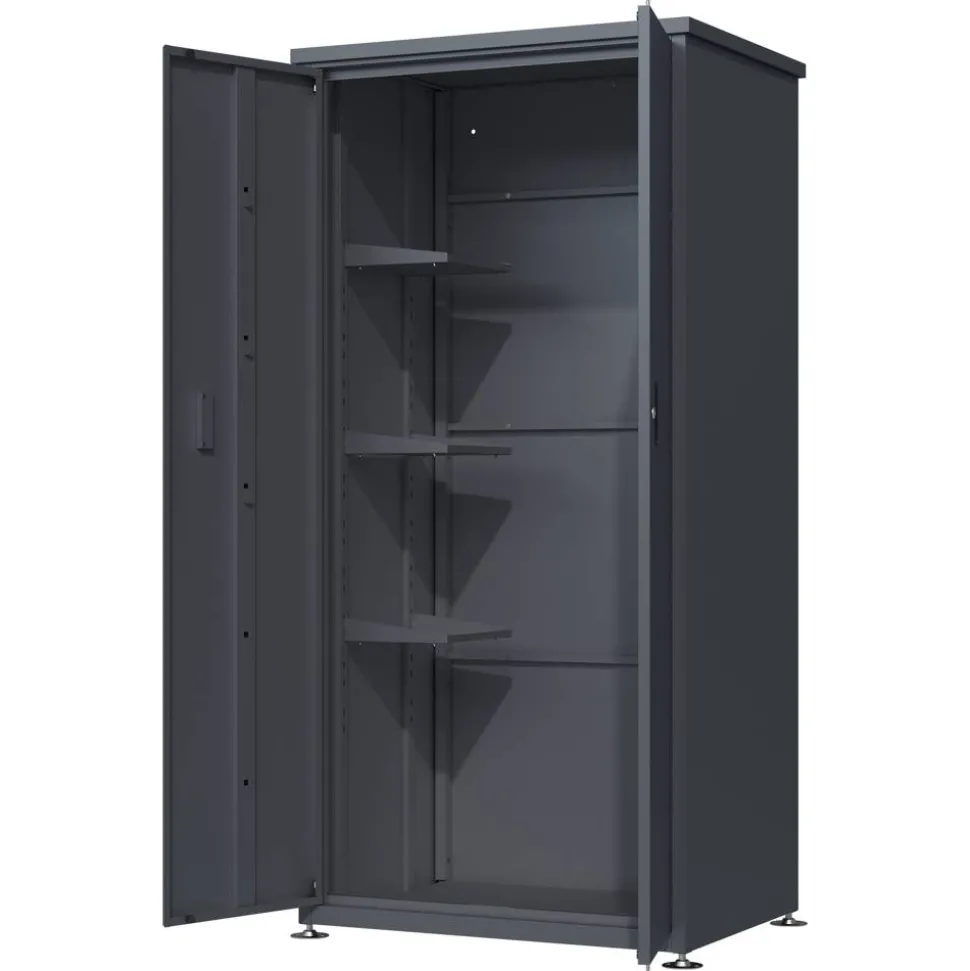 Geräteschrank 'Hanna' Stahl anthrazit 90 x 187 x 65 cm