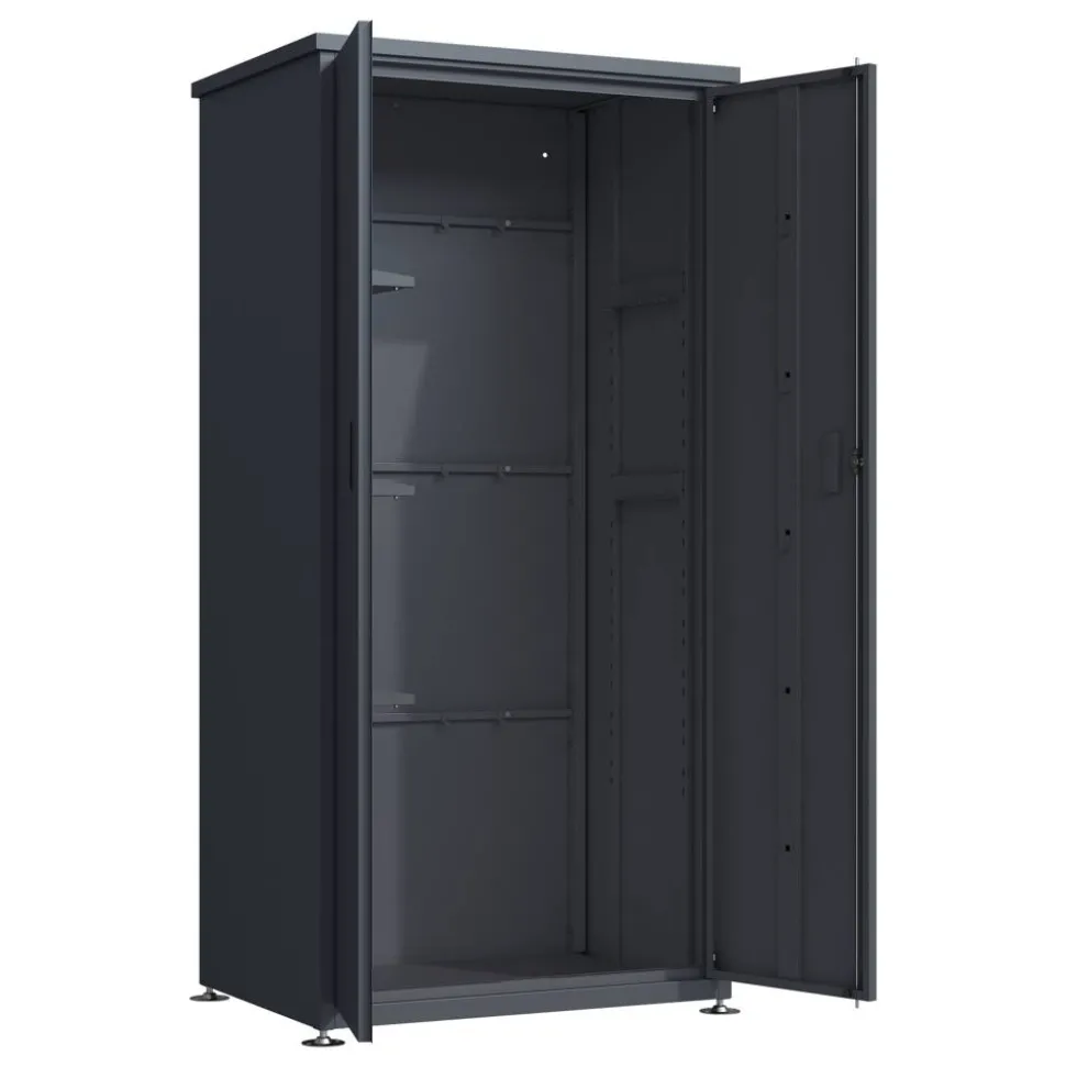 Geräteschrank 'Hanna' Stahl anthrazit 90 x 187 x 65 cm