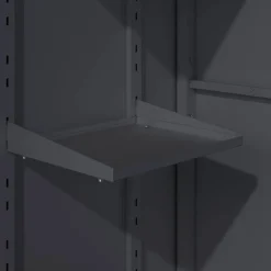 Geräteschrank 'Hanna' Stahl anthrazit 90 x 187 x 65 cm