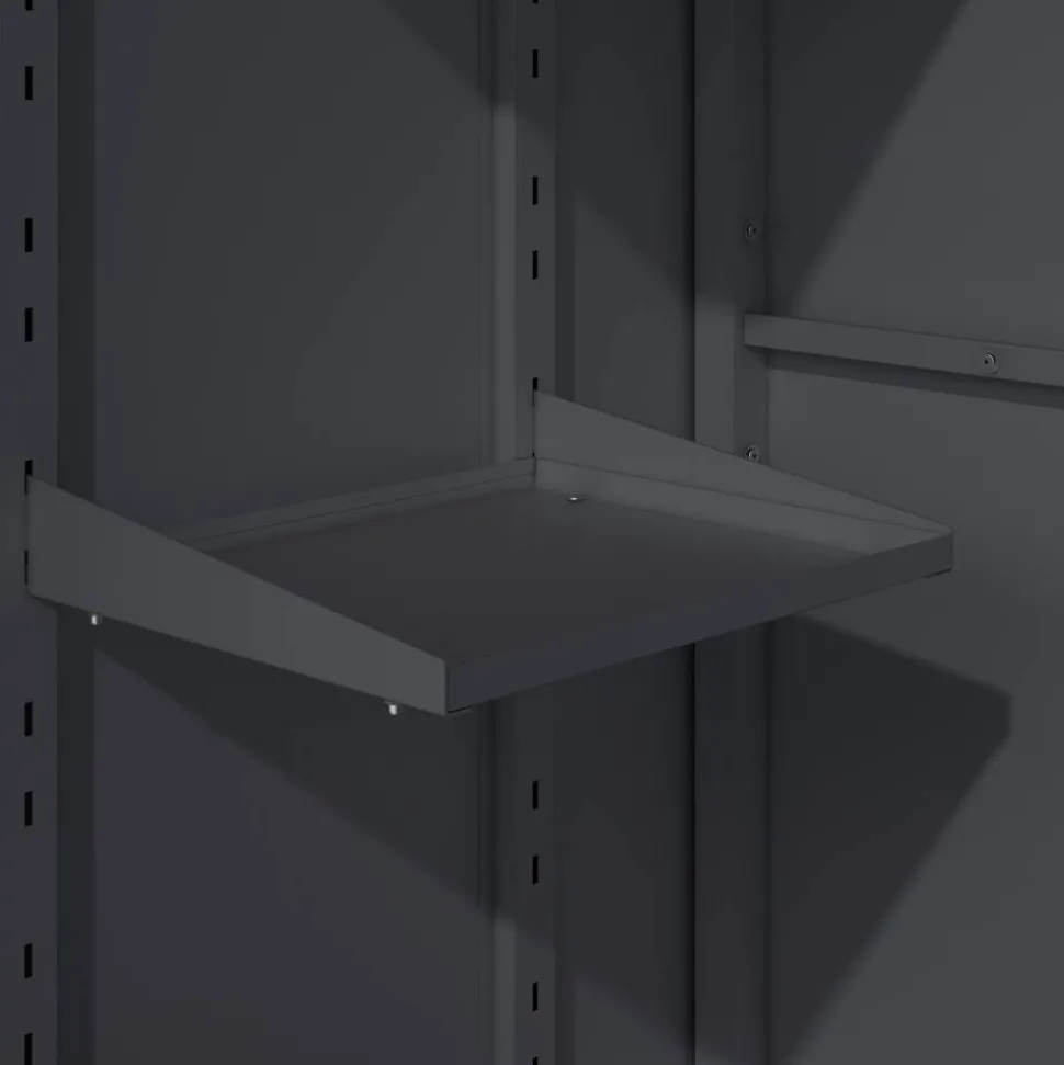Geräteschrank 'Hanna' Stahl anthrazit 90 x 187 x 65 cm