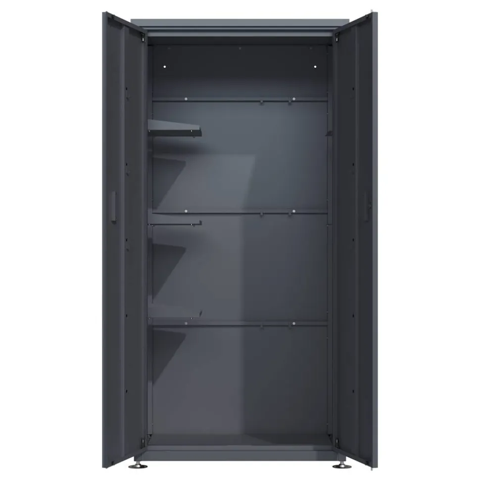 Geräteschrank 'Hanna' Stahl anthrazit 90 x 187 x 65 cm