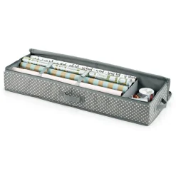 Geschenkpapier-Organizer grau 15 x 30 x 90 cm