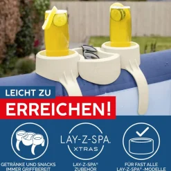 Getränkehalter-Set 'Lay-Z-Spa' weiß 35 x 23,2 x 20,5 cm