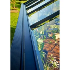 Gewächshaus 'Orangerie' 296 x 439 cm mit 3 mm Sicherheitsglas anthrazit
