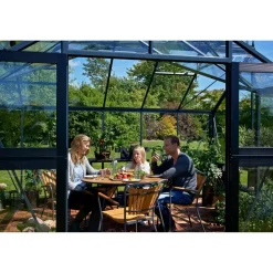 Gewächshaus 'Orangerie' 296 x 439 cm mit 3 mm Sicherheitsglas anthrazit