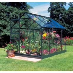 Gewächshaus 'Popular 86' 193 x 257 cm mit 3 mm Sicherheitsglas grün