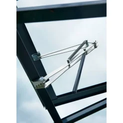 Gewächshaus 'Premium' 296 x 368 cm mit 3 mm Sicherheitsglas anthrazit/schwarz