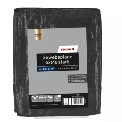 Gewebeplane extra stark 4 x 6 m 120 g/m²