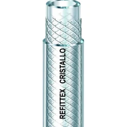 Gewebeschlauch 'Refittex Cristallo' transparent Ø 9 mm