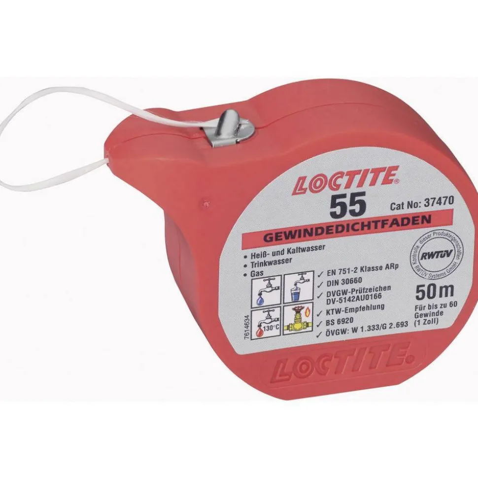 Gewindedichtfaden 'Loctite 55' in Dose 50 m