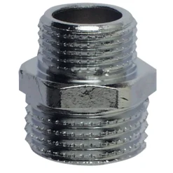 Gewindefitting verchromt 1/2" x 3/8" AG