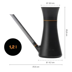 Gießkanne schwarz/orange 1,2 l