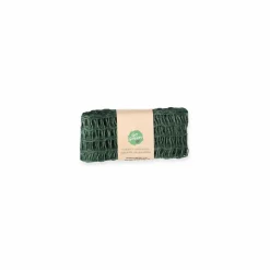 Gitter-Geschenkband 'Nature Alma' Leinen grün 2 m