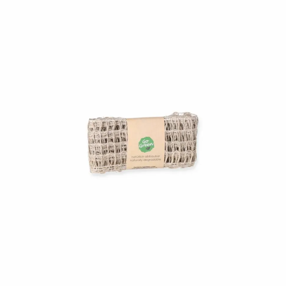 Gitter-Geschenkband 'Nature Alma' Leinen natur 2 m