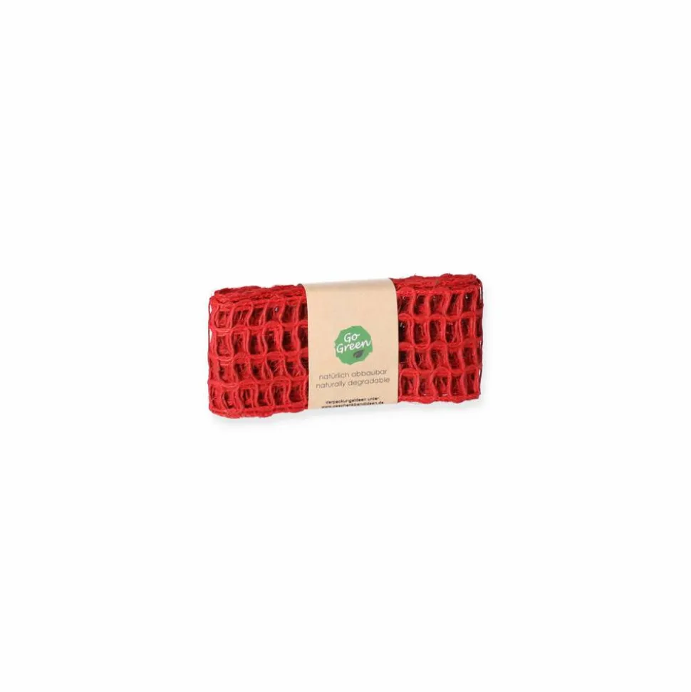 Gitter-Geschenkband 'Nature Alma' Leinen natur 2 m