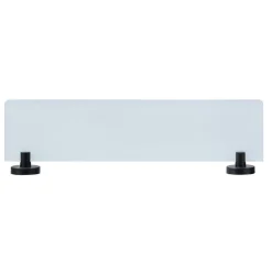 Glasablage 'Bosio Black' Edelstahl rostfrei, matt 46,5 x 5,5 x 13,5 cm