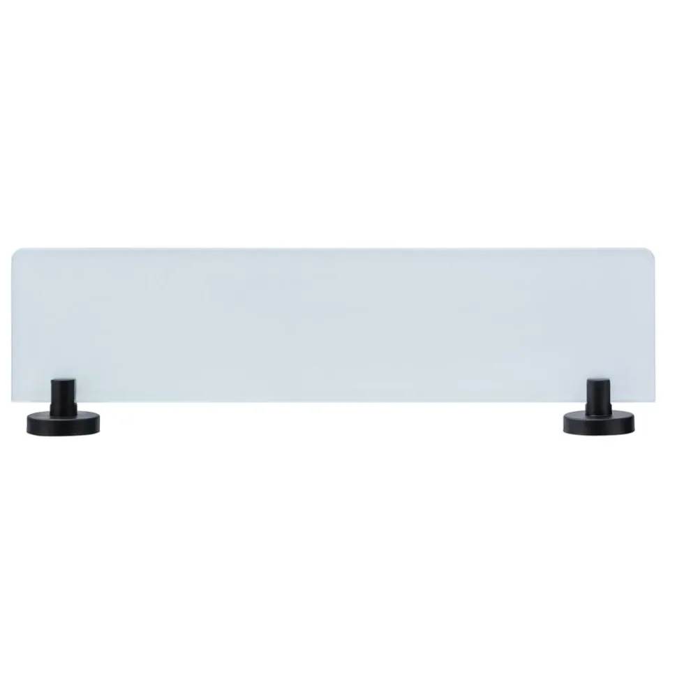 Glasablage 'Bosio Black' Edelstahl rostfrei, matt 46,5 x 5,5 x 13,5 cm