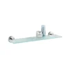 Glasablage 'Bosio matt' Edelstahl rostfrei 46,5 x 5,5 x 13,5 cm