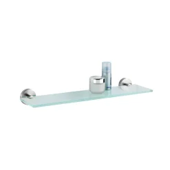 Glasablage 'Bosio matt' Edelstahl rostfrei 46,5 x 5,5 x 13,5 cm