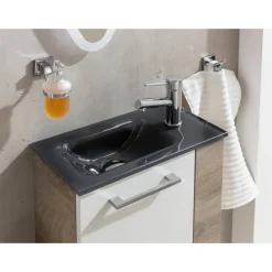 Glasbecken 'SBC' grau 45 x 25 x 9,2 cm