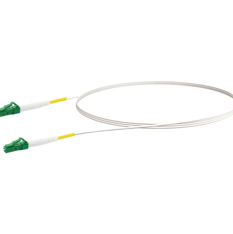 Glasfaserkabel LC/APC-zu-LC/APC weiß 3 m