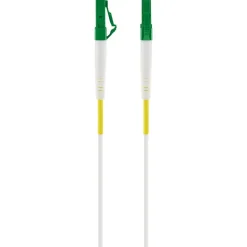 Glasfaserkabel LC/APC-zu-LC/APC weiß 5 m