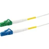 Glasfaserkabel LC/APC-zu-LC/UPC weiß 3 m