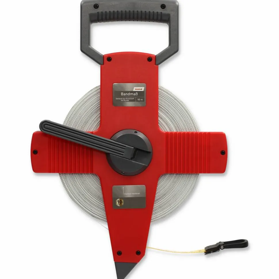 Glasfaser-Maßband mit Kurbel 50 m