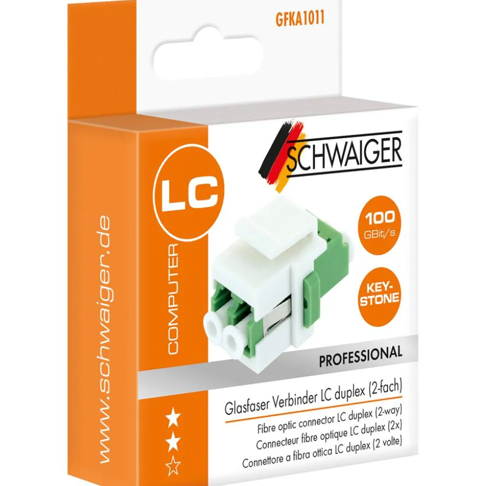 Glasfaser-Verbinder LC duplex 2-fach