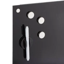 Glas-Memoboard 40 x 40 cm, schwarz