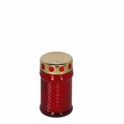 Grabkerze 'Iglesia' rot 12 cm