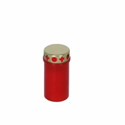 Grabkerze rot 12 cm