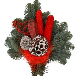 Grabstrauß Nordmann rot 40 cm