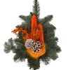 Grabstrauß orange 40 x 25 cm
