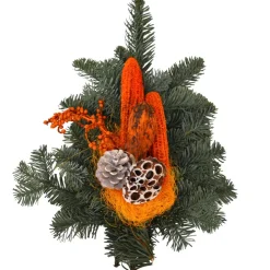 Grabstrauß orange 40 x 25 cm