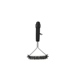 Grillbürste schwarz dreiseitig 30 cm