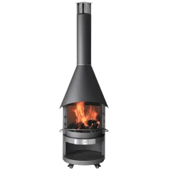 Grillkamin 'Fuego' Stahl anthrazit Ø 70 cm