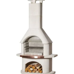 Grillkamin 'Venezia' weiß 110 x 206 x 65 cm