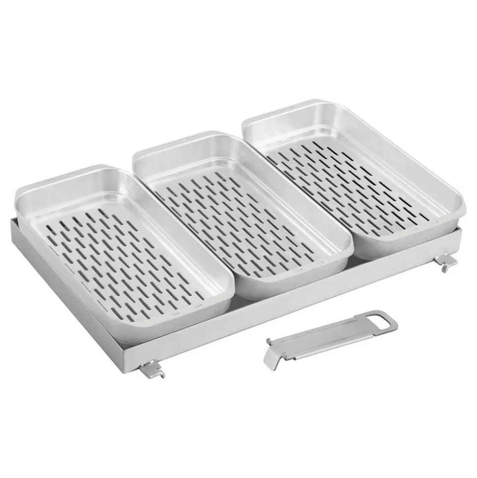 Grillpfannenset Edelstahl 4-teilig für Gasgrill 'Urban II' und 'Explorer II'