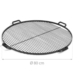 Grillrost 'CookKing' schwarz Ø 80 cm
